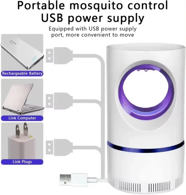 Smart Home USB Electric Mosquito Killer Trap Moth Fly Wasp Led Night Light Lamp Bug Insect Light Killing Pest Zapper Repeller - Image 6