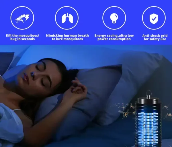 Home Mosquito Lamp Fly Killer No Radiation Electronic Mosquito Catching Machine With Night Lamp - Image 5