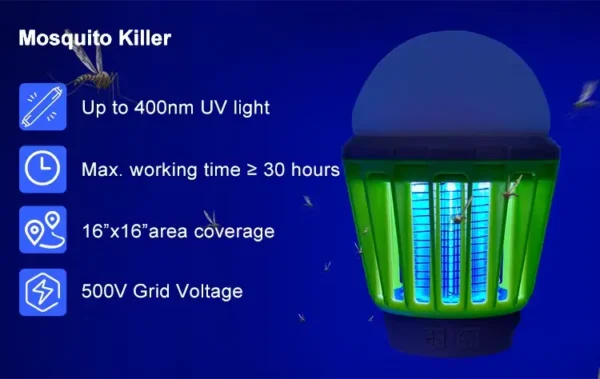 Supper▶️ Electronic mosquito killer lamp electric bug zapper mosquito killing lamp - Image 7