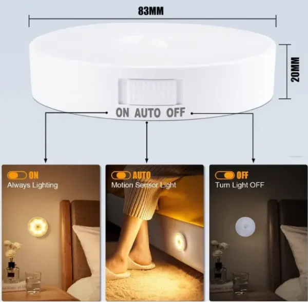 স্মার্ট সেন্সর সহ LED নাইট লাইট - Image 2
