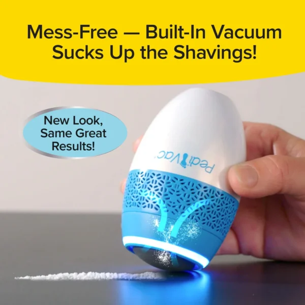 Rechargeable Electric Foot File for Feet with Built-in Vacuum Pedi Vac Callus Remover Removes Dead Skin on Feet - Image 5