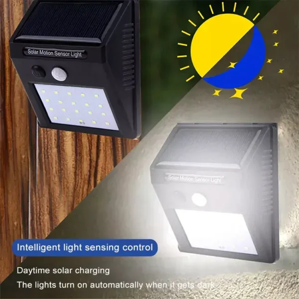 সোলার চার্জিং LED সেন্সর লাইট - Image 3