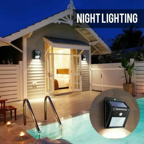 সোলার চার্জিং LED সেন্সর লাইট - Image 5