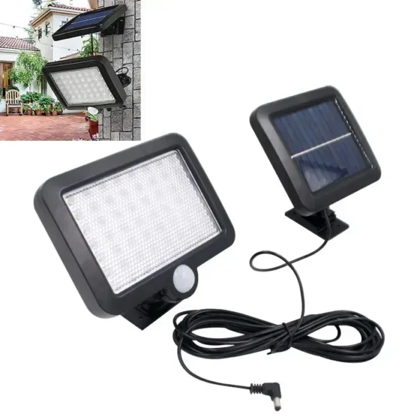 56LEDs Indoor Outdoor Solar Power Sensor Light & Wall Lamp