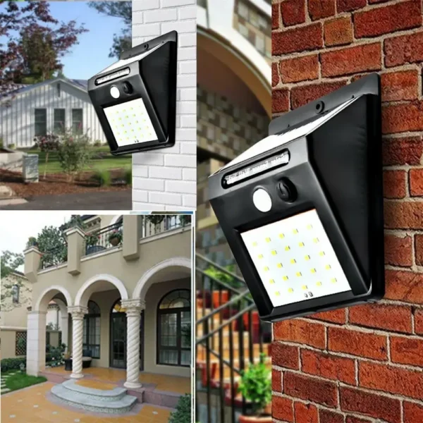 সোলার চার্জিং LED সেন্সর লাইট - Image 6
